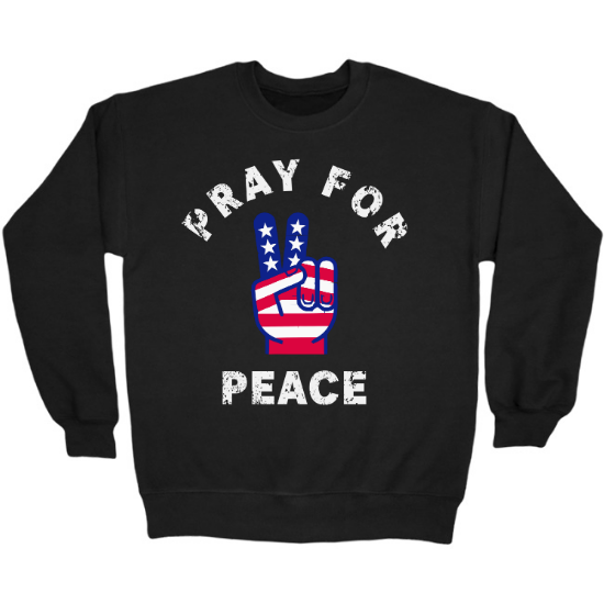 Pray For Peace Crewneck Sweatshirt 01