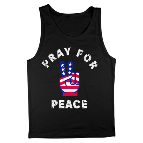 Pray For Peace Mens Tank Top