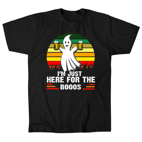 Im Just Here For The Boos Mens T-Shirt