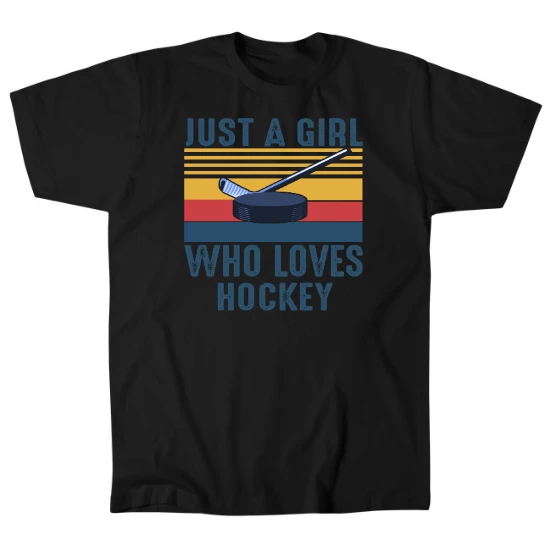 Just A Girl Who Loves Hockey Mens T-Shirt