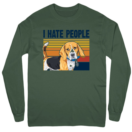 I Hate People Mens Long Sleeve T-Shirt