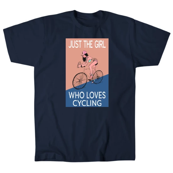 Just The Girl Who Loves Cycling Mens T-Shirt
