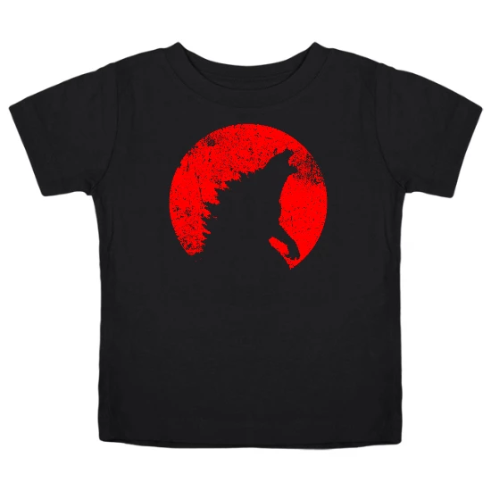 Red Moon Monster Kids T-Shirt