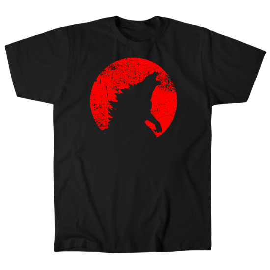 Red Moon Monster Mens T-Shirt
