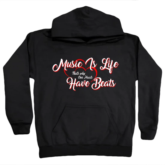Music Is Life Kids Hoodie