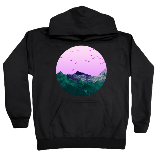 Serene Mountains Kids Hoodie