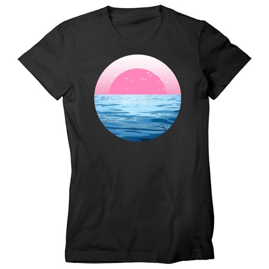 Serene Ocean Womens T-Shirt