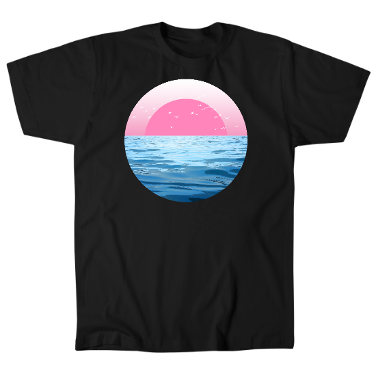 Serene Ocean Mens T-Shirt