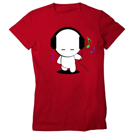 Walkman Music Womens T-Shirt