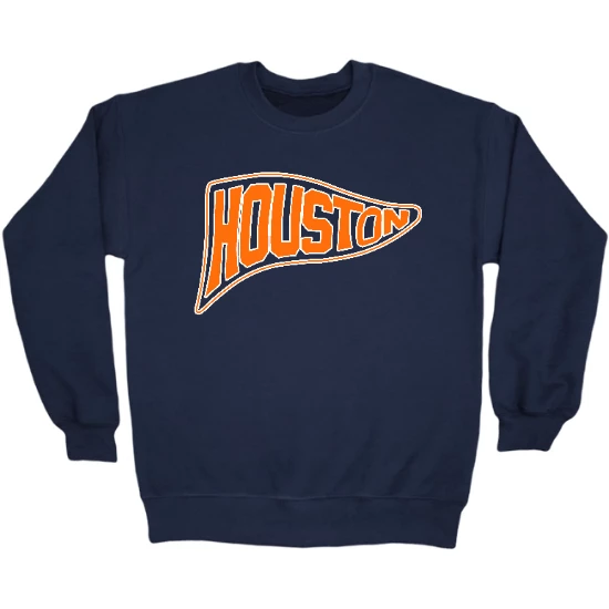 Houston Pennant Crewneck Sweatshirt