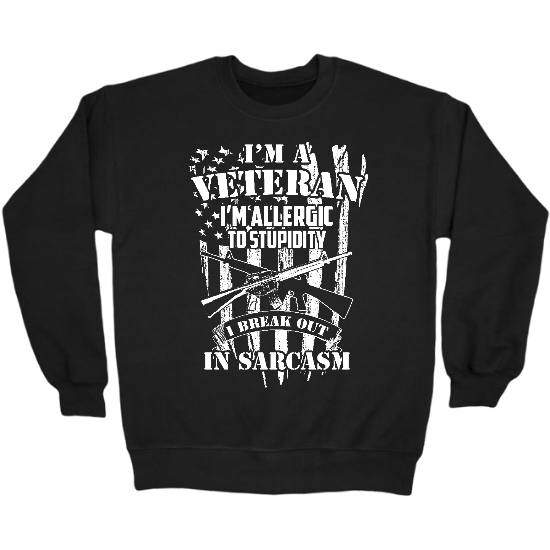 I am a Veteran Crewneck Sweatshirt