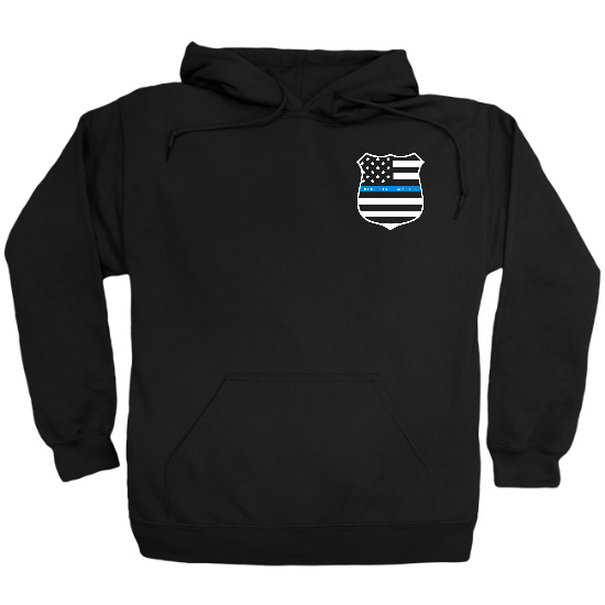 Blue Lives Matter Badge Mens T-Shirt Hoodie