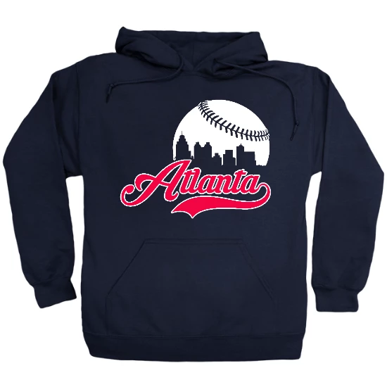 Atlanta Baseball Skyline Hoodie