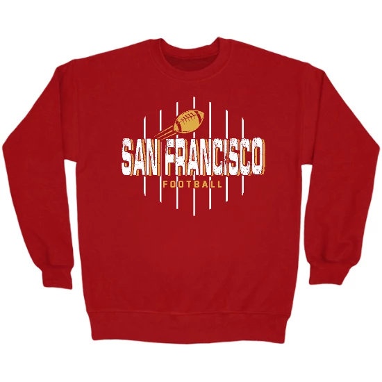 San Francisco Football Field  Crewneck Sweatshirt