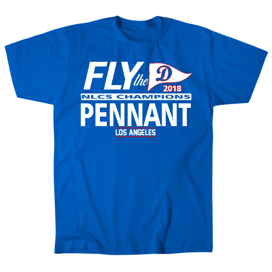 Los Angeles Fly the Pennant Mens T-Shirt