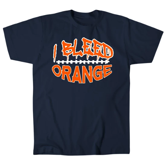 I Bleed Orange Denver Football Mens T-Shirt