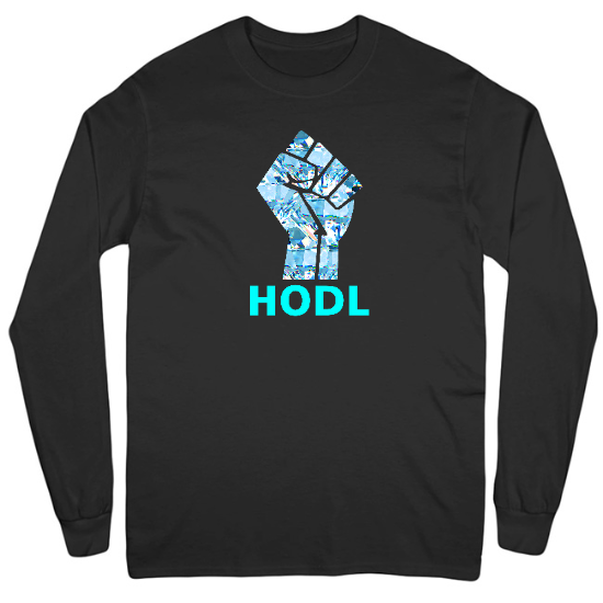 Diamond Hands Hodl Mens Long Sleeve T-Shirt