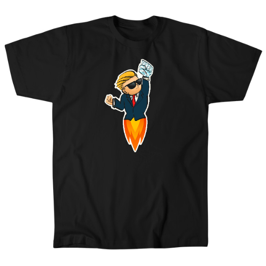 Diamond Hand Rocket Mens T-Shirt