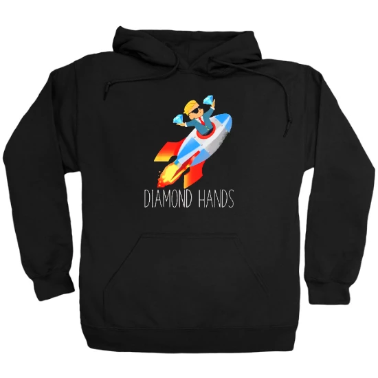 Rocket to The Moon Diamond Hands Hoodie