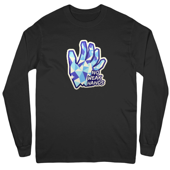 Daimond Hands Only Mens Long Sleeve T-Shirt