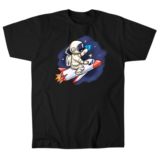 To the Moon Mens T-Shirt