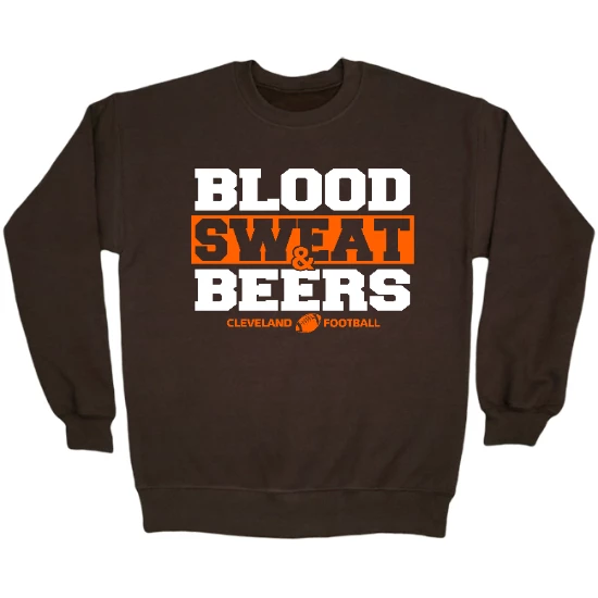 Cleveland Blood Sweat & Beers Crewneck Sweatshirt