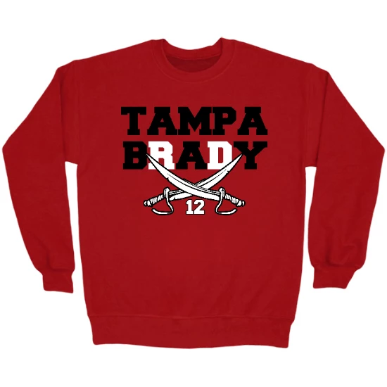 Tampa Bay 12 - Cardinal Crewneck Sweatshirt