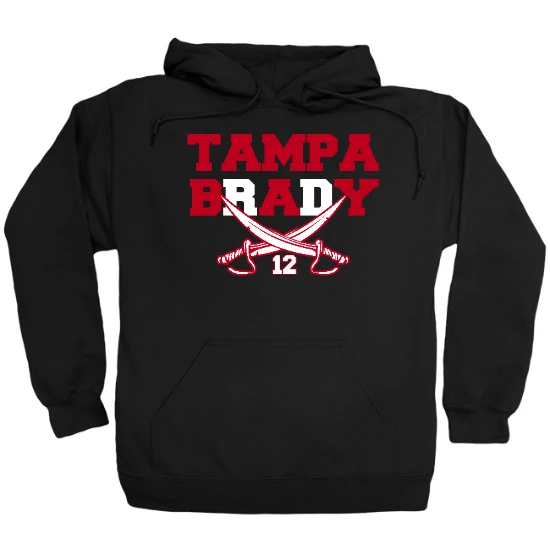 Tampa Bay 12 - Charcoal/Black Hoodie