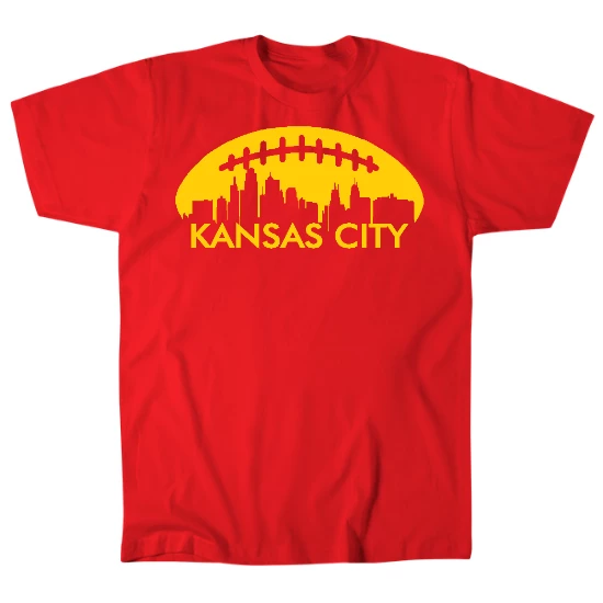Kansas Football Skyline Mens T-Shirt
