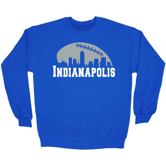Indianapolis Football Skyline Crewneck Sweatshirt