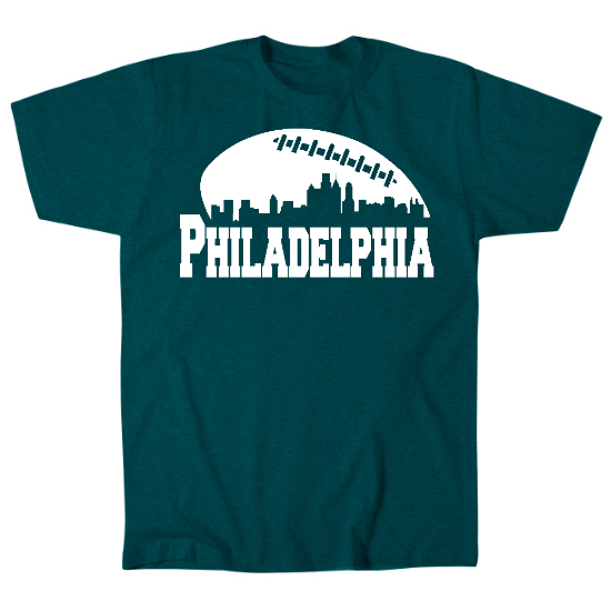 Philly Football Skyline Mens T-Shirt