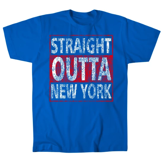 Straight Outta New York Mens T-Shirt