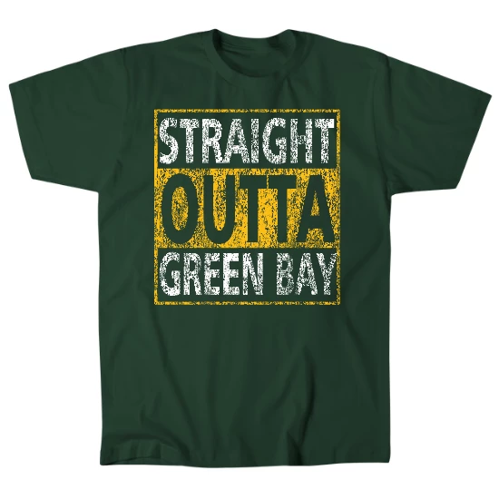Straight Outta Green Bay Mens T-Shirt