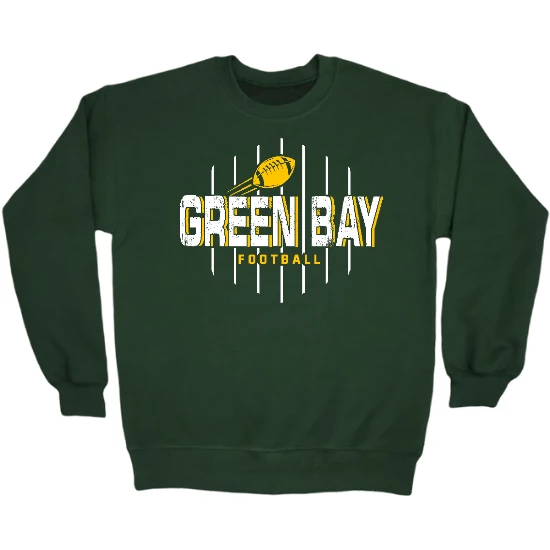 Green Bay Football Field Crewneck Sweatshirt