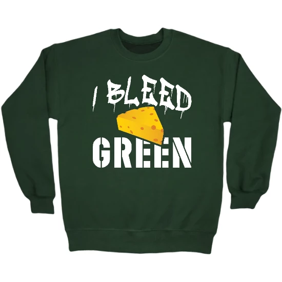 Green bay Bleed Green Crewneck Sweatshirt