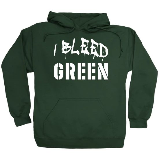 Green Bay Bleed Green 2 Hoodie