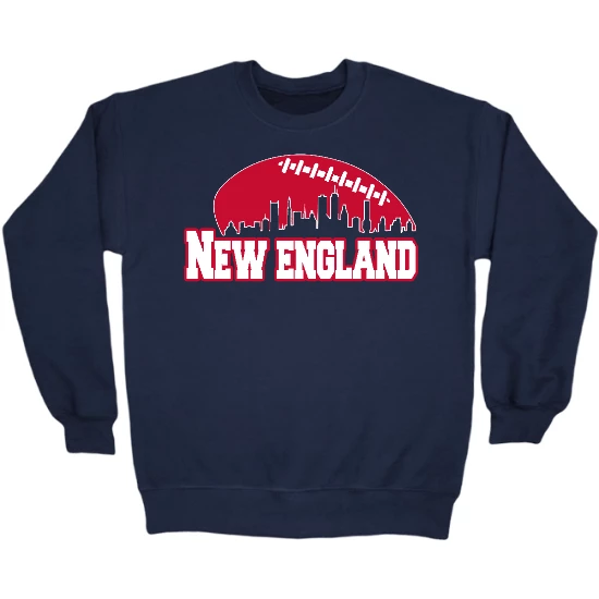 New England Football Skyline Crewneck Sweatshirt