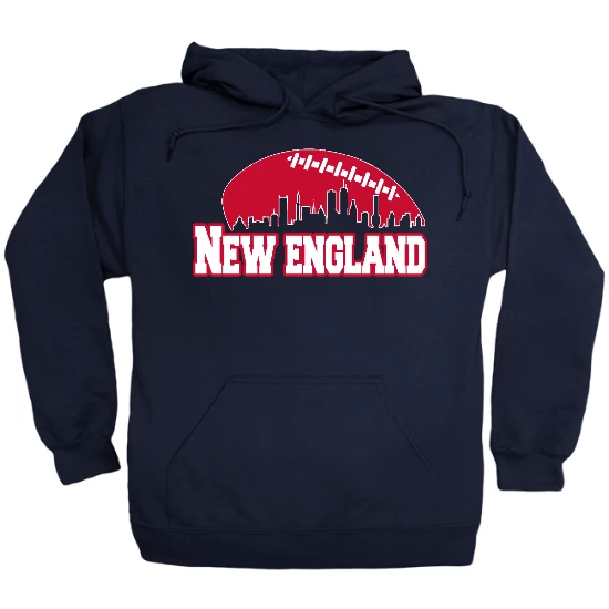New England Football Skyline Hoodie