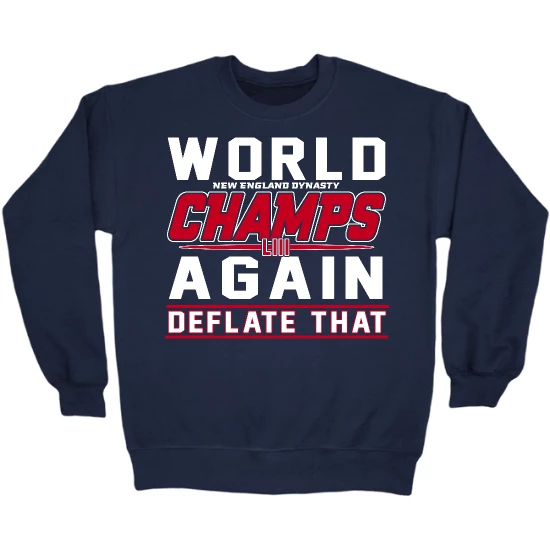 New England Champs Deflate Crewneck Sweatshirt