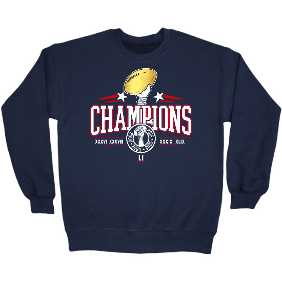 New England Champs 2019 Crewneck Sweatshirt