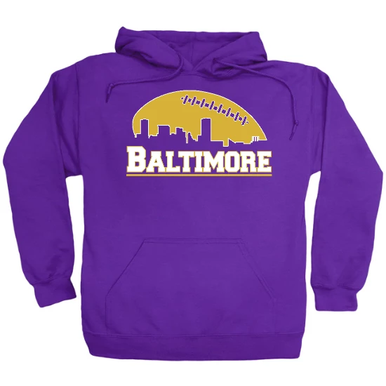 Baltimore Football Skyline Hoodie