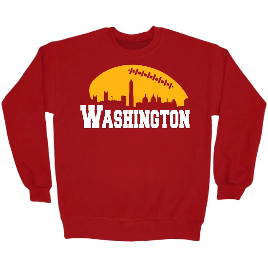 Washington Football Skyline Crewneck Sweatshirt