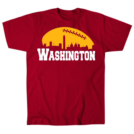 Washington Football Skyline Mens T-Shirt