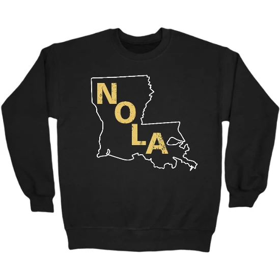 NOLA Map Crewneck Sweatshirt