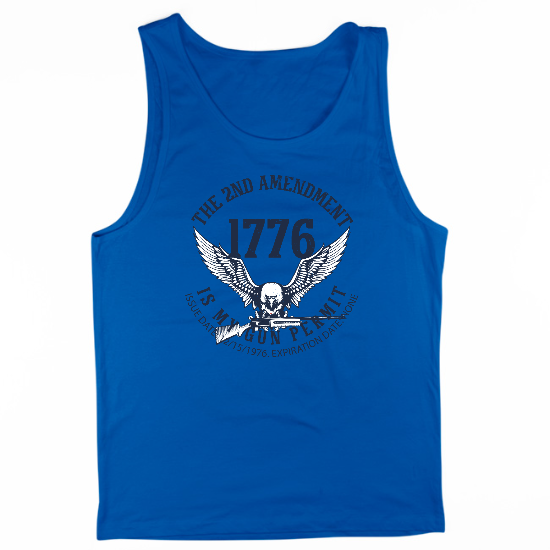 Gun Permit Mens Tank Top