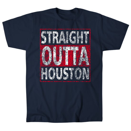 Straight Outta Houston Mens T-Shirt