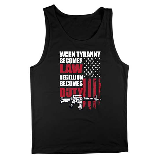 Rebellion Becomes Duty Mens Tank Top