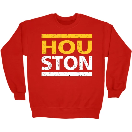 Run Houston Basketball Crewneck Sweatshirt