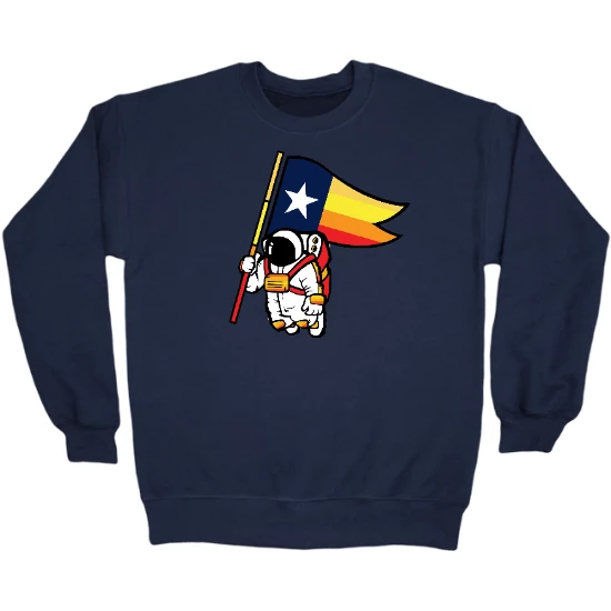Houston Spaceman Crewneck Sweatshirt