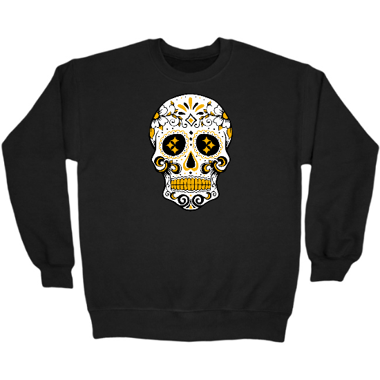 Pittsburgh Sugar Skull Crewneck Sweatshirt